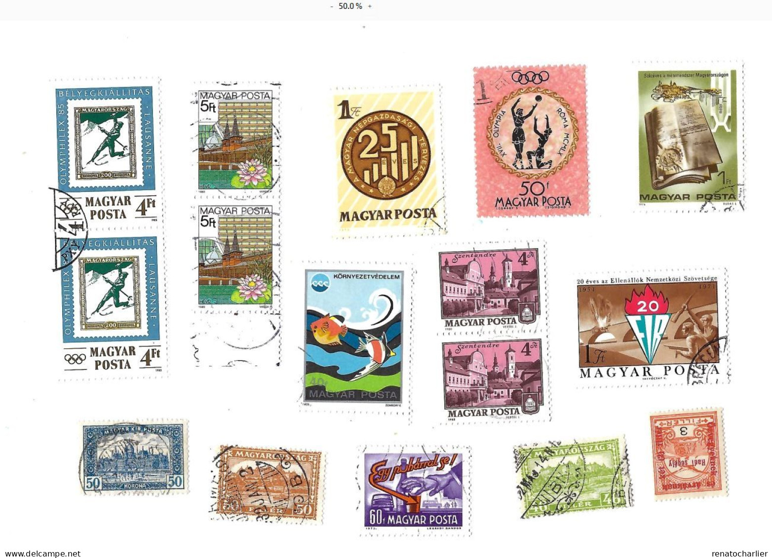 Collection De 100 Timbres Oblitérés. - Collections