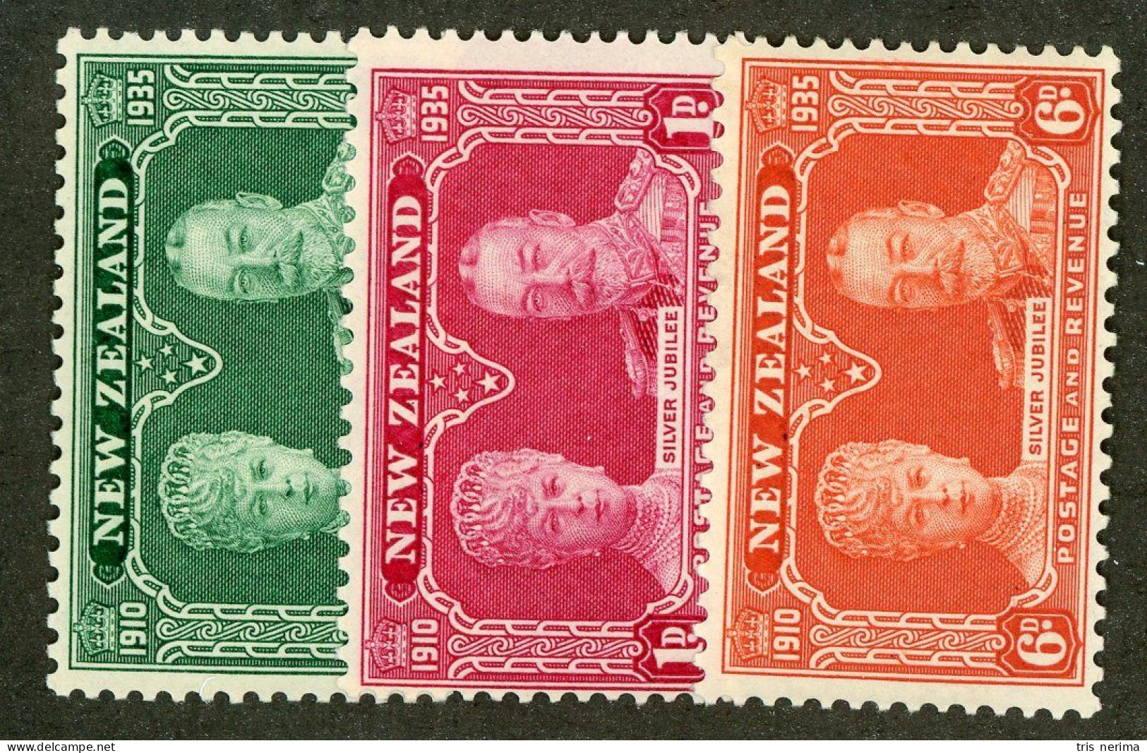 207 New Zealand 1935 Scott #199-201 M* (Lower Bids 20% Off) - Unused Stamps