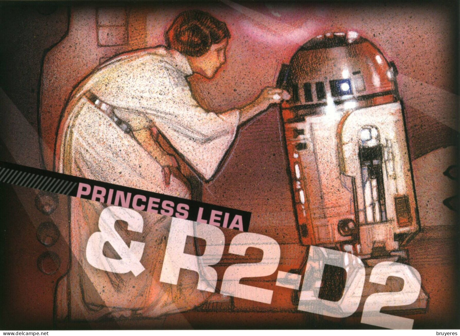 ENTIER POSTAL De 2007 Sur CP Des ETATS-UNIS Avec Timbre Et Illustration "STAR WARS - R2-D2 & PRINCESS LEIA" - 2001-10