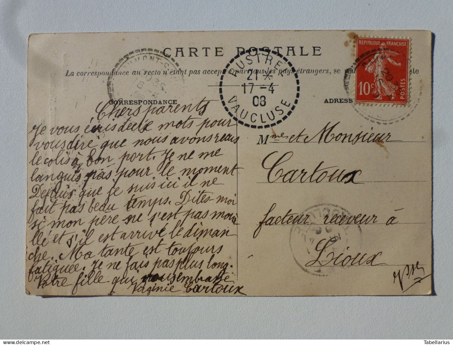 84 CAUMONT  Carte Rare à L'état Pur - Procession De Saint-Symphorien [St] - Coutumes De Provence TAB759 - Caumont Sur Durance