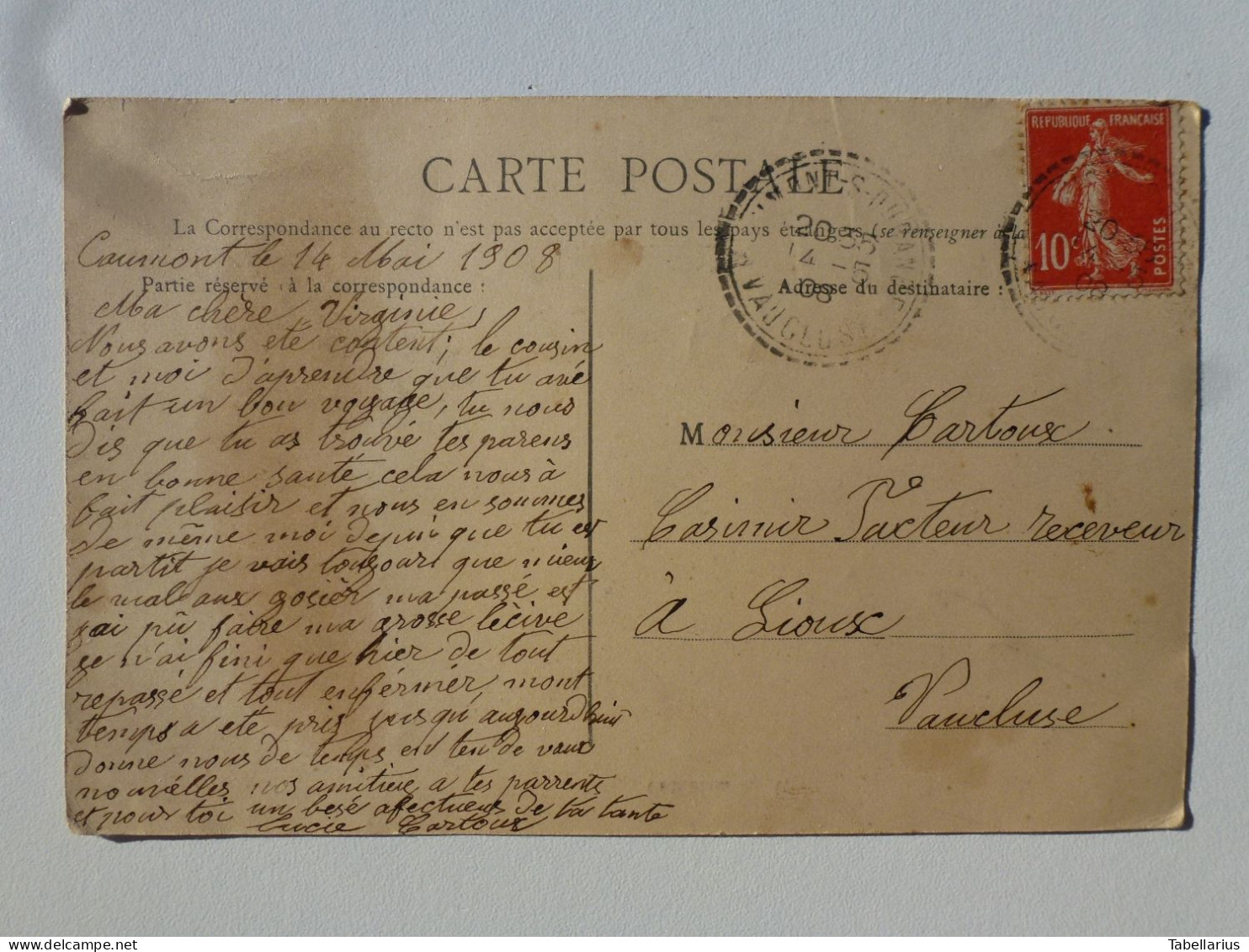 84 CAUMONT  Carte Rare En Bel état - Grande Rue  TAB761 - Caumont Sur Durance