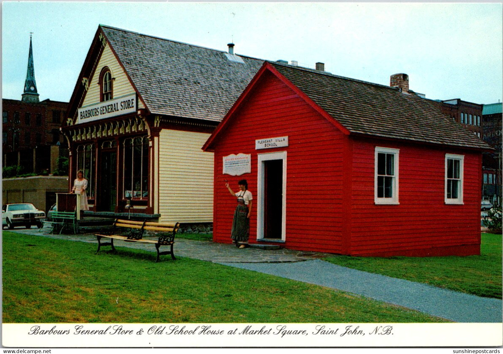 Canada New Brunswick St John Barbours General Store & Old School House At Market Square - St. John