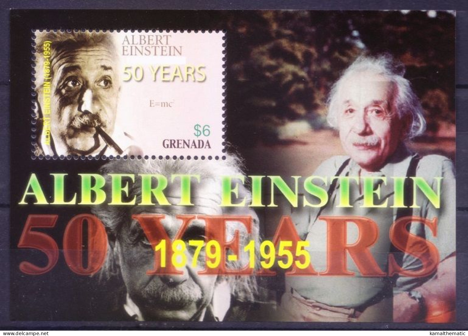 Grenada 2005 MNH MS, Einstein, Nobel Winner Physics - Albert Einstein