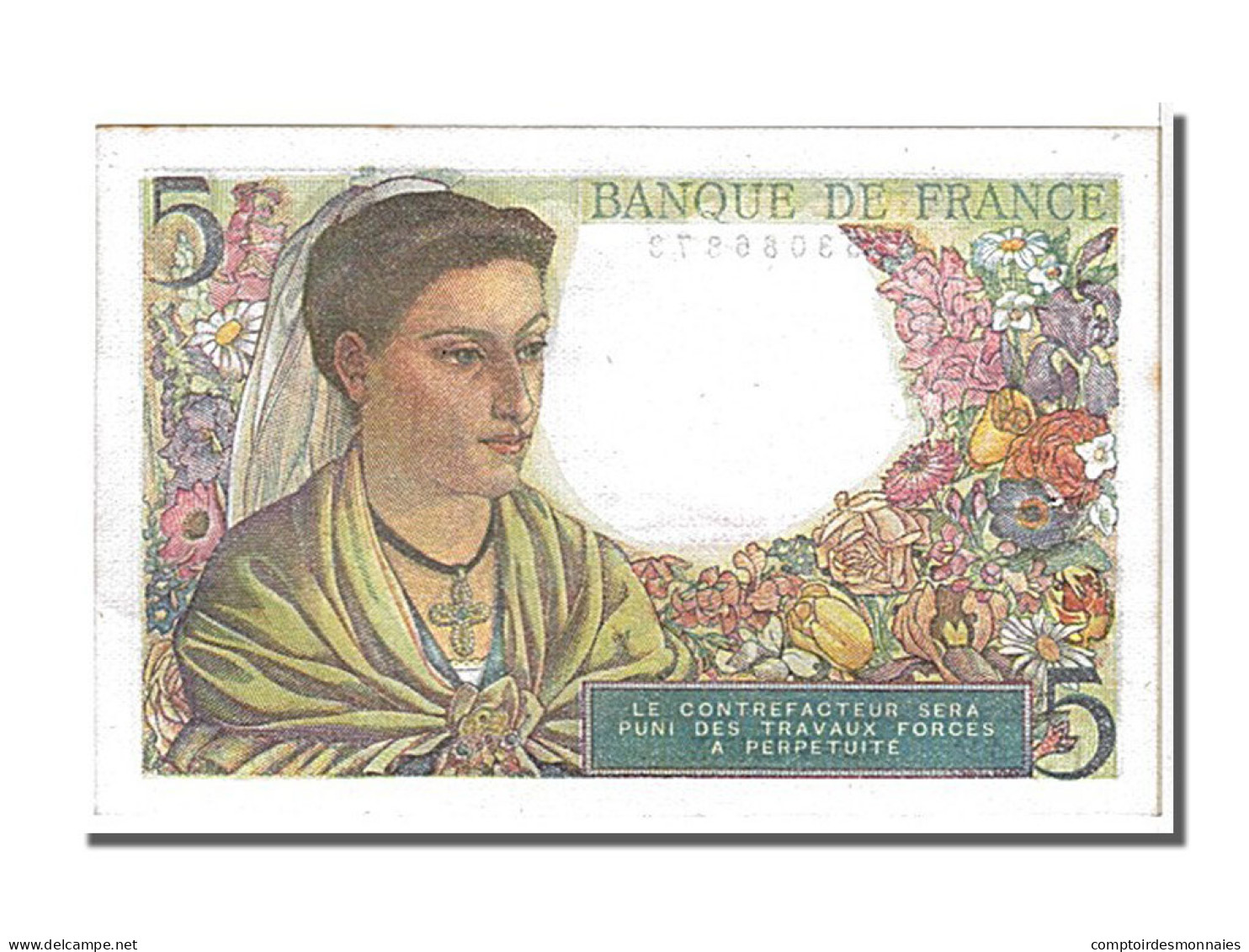 Billet, France, 5 Francs, 5 F 1943-1947 ''Berger'', 1945, 1945-04-05, SPL - 5 F 1943-1947 ''Berger''