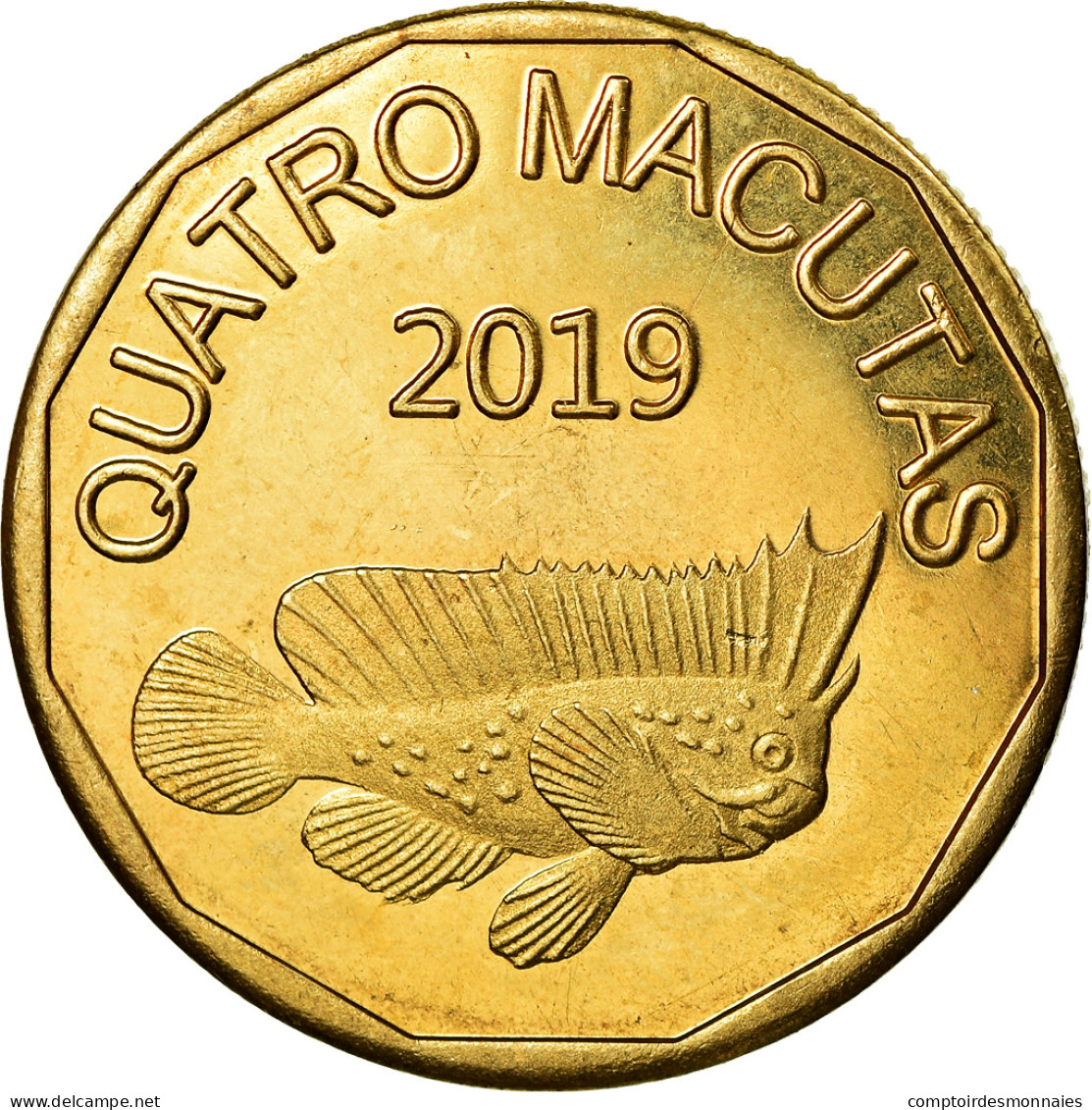 Monnaie, CABINDA, 4 Macutas, 2019, SPL, Laiton - Angola