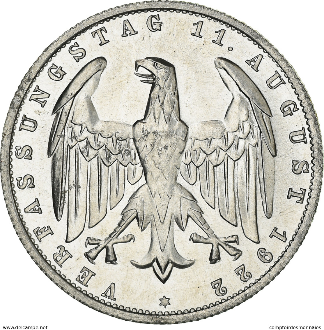 Monnaie, Allemagne, République De Weimar, 3 Mark, 1922, Berlin, TB+, Aluminium - 3 Mark & 3 Reichsmark