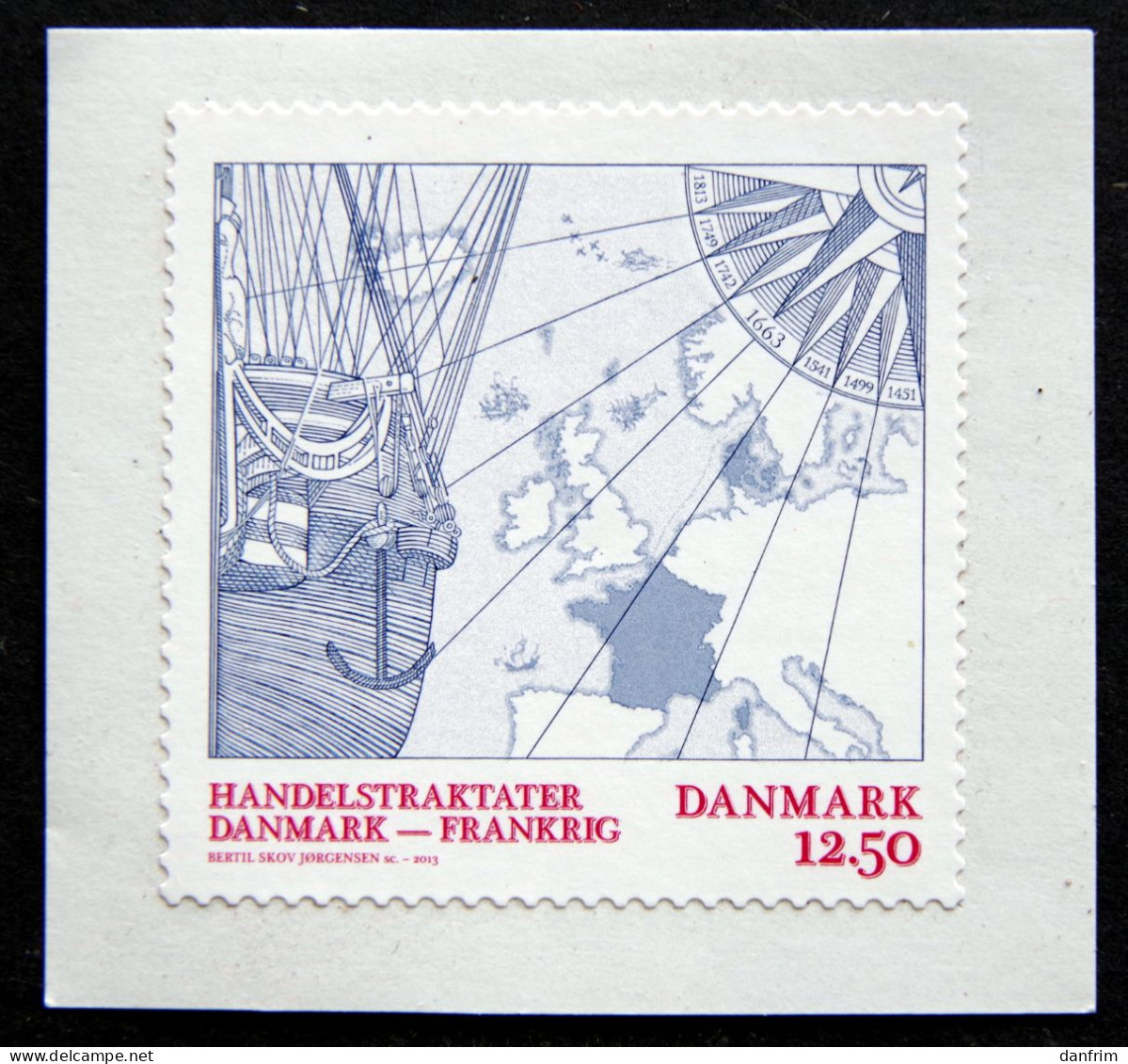 Denmark 2013 Trade Treaty France-Denmark Minr.1762 . MNH(**). ( Lot D 1270 ) - Ungebraucht