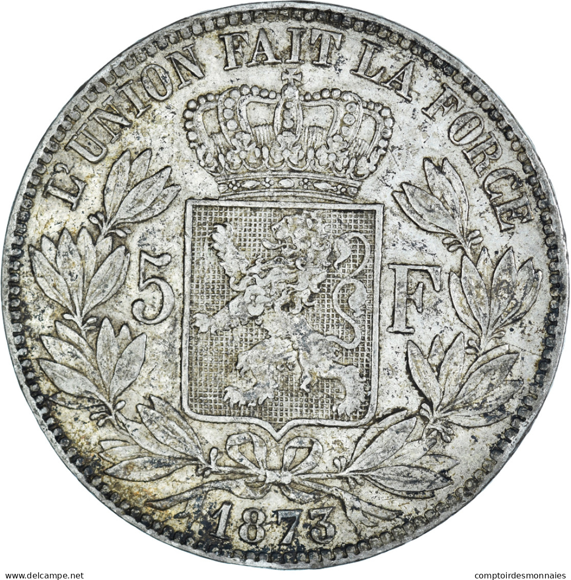 Monnaie, Belgique, Leopold II, 5 Francs, 5 Frank, 1873, Bruxelles, TB+, Argent - 5 Frank