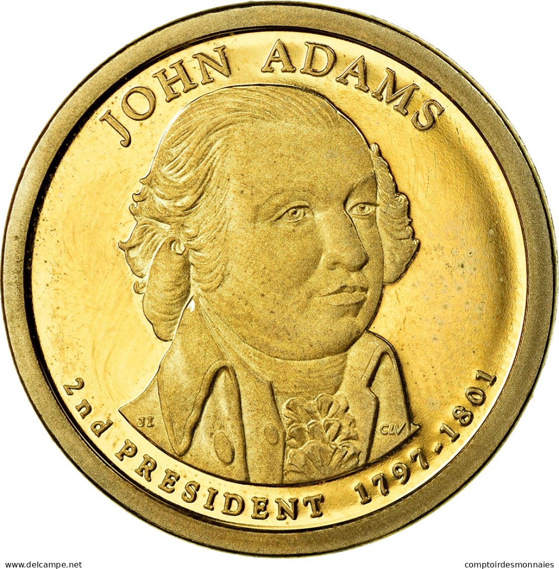Monnaie, États-Unis, Dollar, 2007, U.S. Mint, John Adams, SPL - 2007-…: Presidents