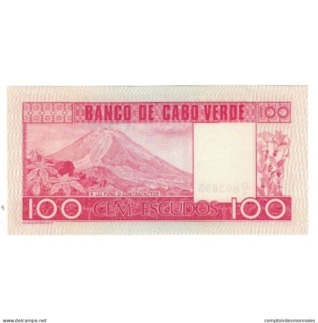 Billet, Cape Verde, 100 Escudos, 1977, 1977-01-20, KM:54a, NEUF - Cap Verde