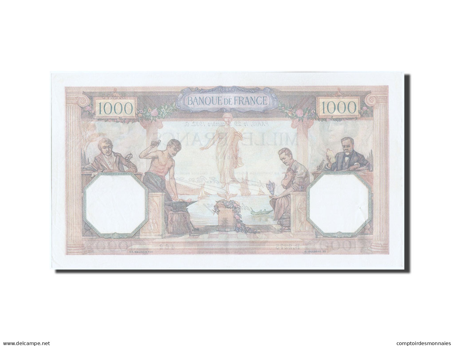 Billet, France, 1000 Francs, 1 000 F 1927-1940 ''Cérès Et Mercure'', 1932 - 1 000 F 1927-1940 ''Cérès Et Mercure''