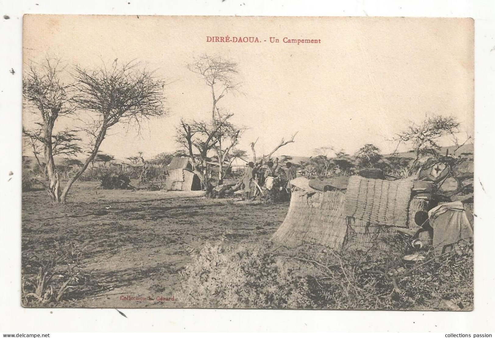 Cp, ETHIOPIE, DIRRE-DAOUA, Un Campement, Vierge - Ethiopie