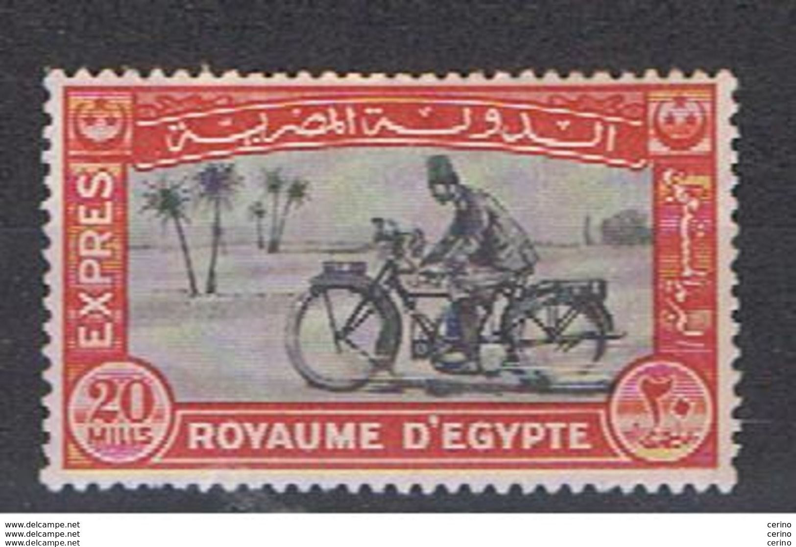 EGYPT:  1926/29  EXPRESS  -  20 M. UNUSED  STAMP  -  YV/TELL. 2 - Servizio