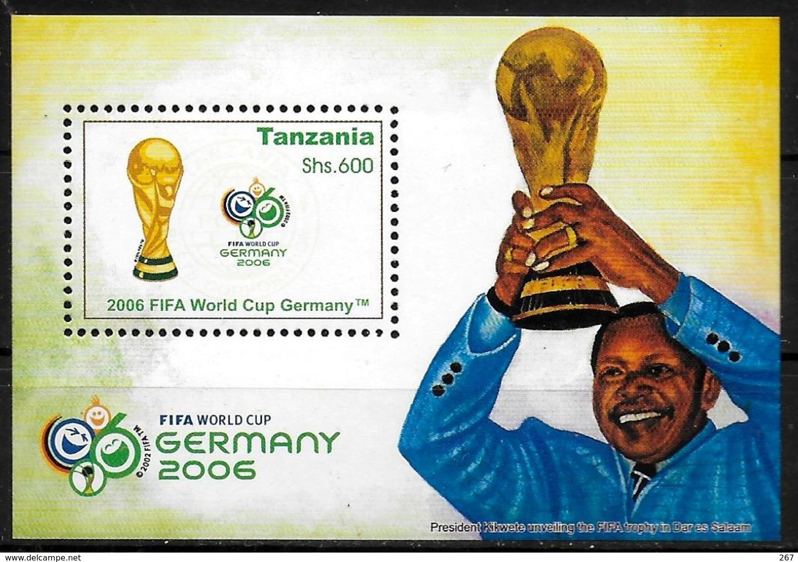 TANZANIE  BF 539   * *  ( Cote 7e )  Cup  2006  Football  Fussball   Soccer Coupe - 2006 – Germany