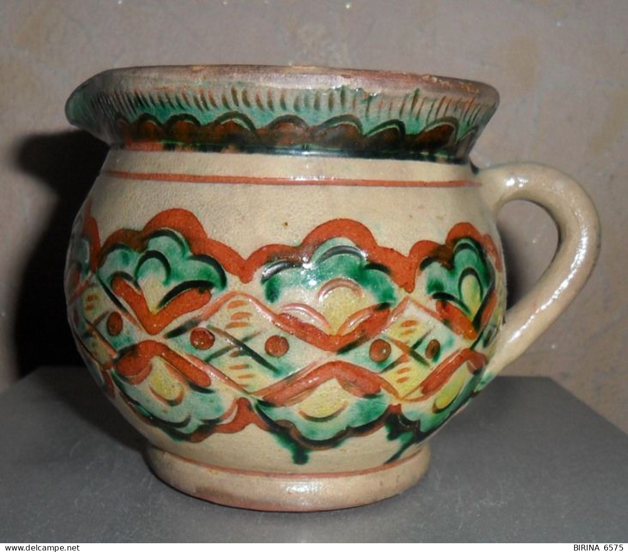 Jug. Vessel. Vase. HUTSUL KOSOVAR CERAMICS. RARE!!! - 7-12-i - Other & Unclassified