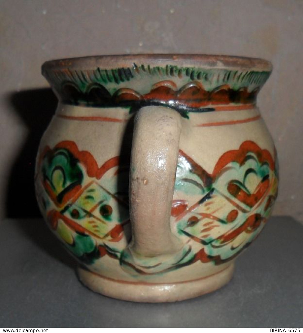 Jug. Vessel. Vase. HUTSUL KOSOVAR CERAMICS. RARE!!! - 7-12-i - Other & Unclassified