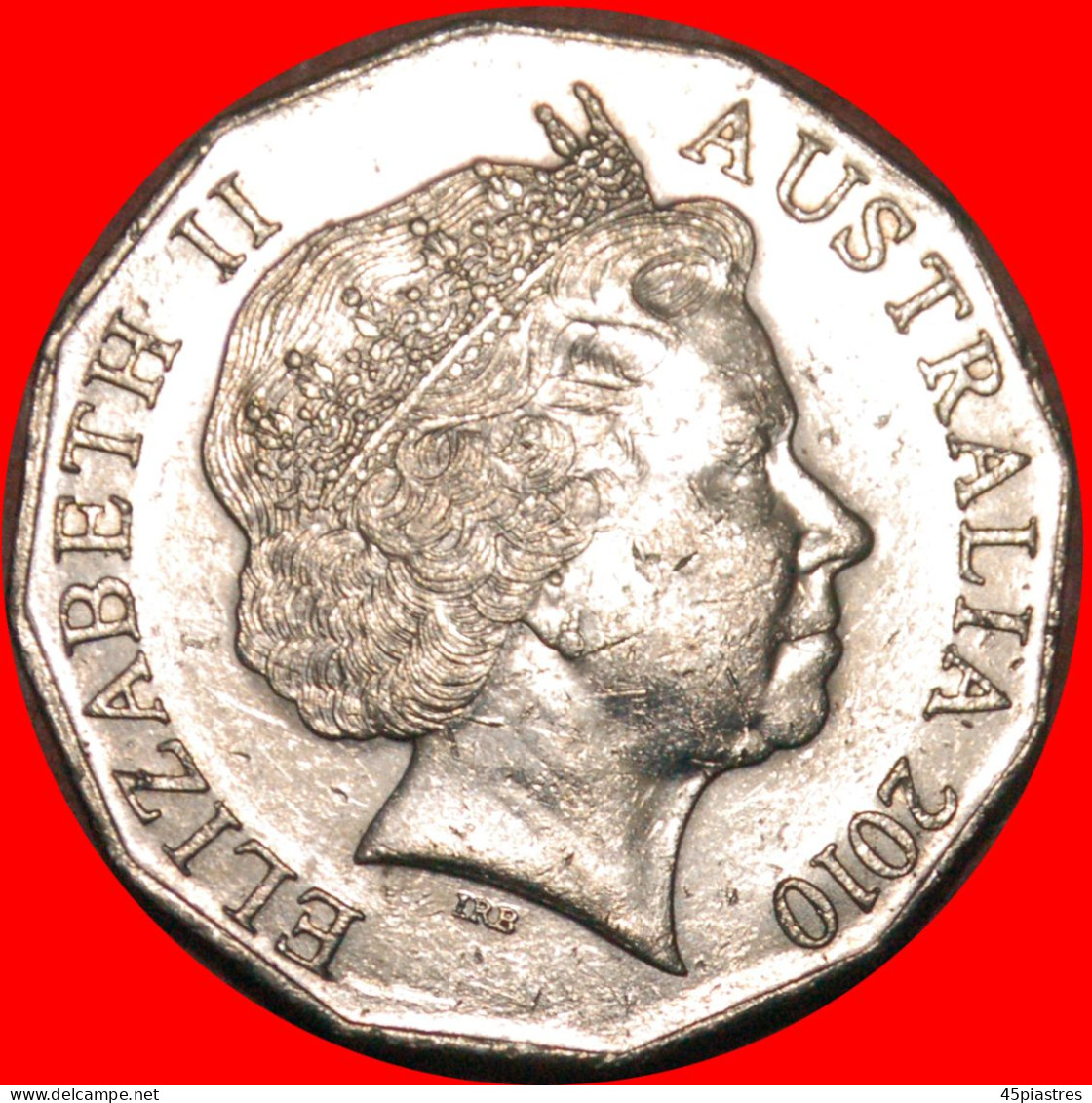 * AUSTRALIA DAY 26 JANUARY 1788: AUSTRALIA  50 CENTS 2010! ELIZABETH II (1953-2022) ·  LOW START · NO RESERVE! - 50 Cents