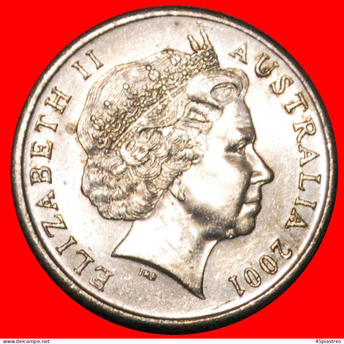 * ECHIDNA (1999-2019): AUSTRALIA  5 CENTS 2001! MINT LUSTRE! ELIZABETH II (1953-2022) ·  LOW START · NO RESERVE! - 5 Cents