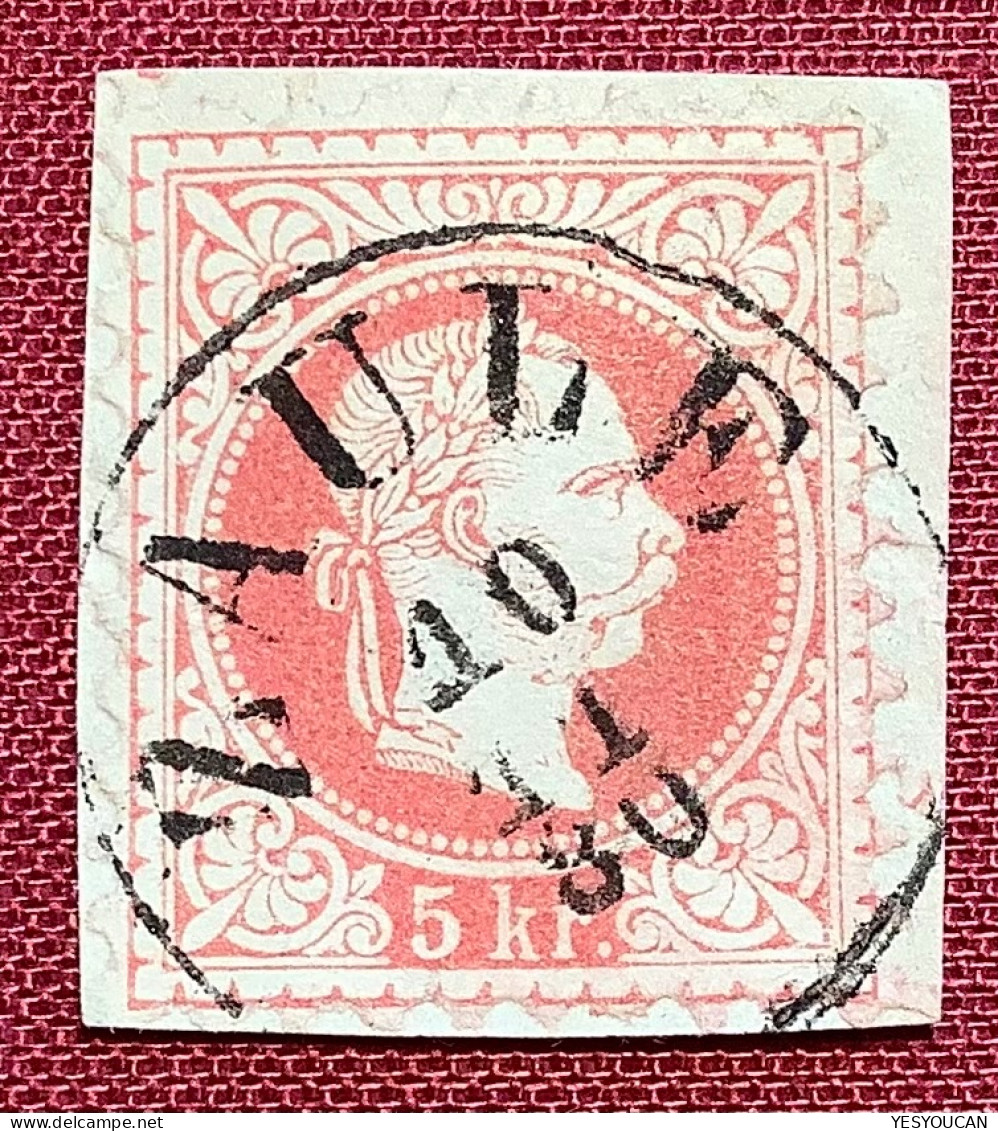 „ZAULE 1880“ RARITÄT KLEIN 70P !  (Čavle Kroatien Küstenland) Österreich 1867 (Austria Fiume Triest Croatie Croatia - Oblitérés