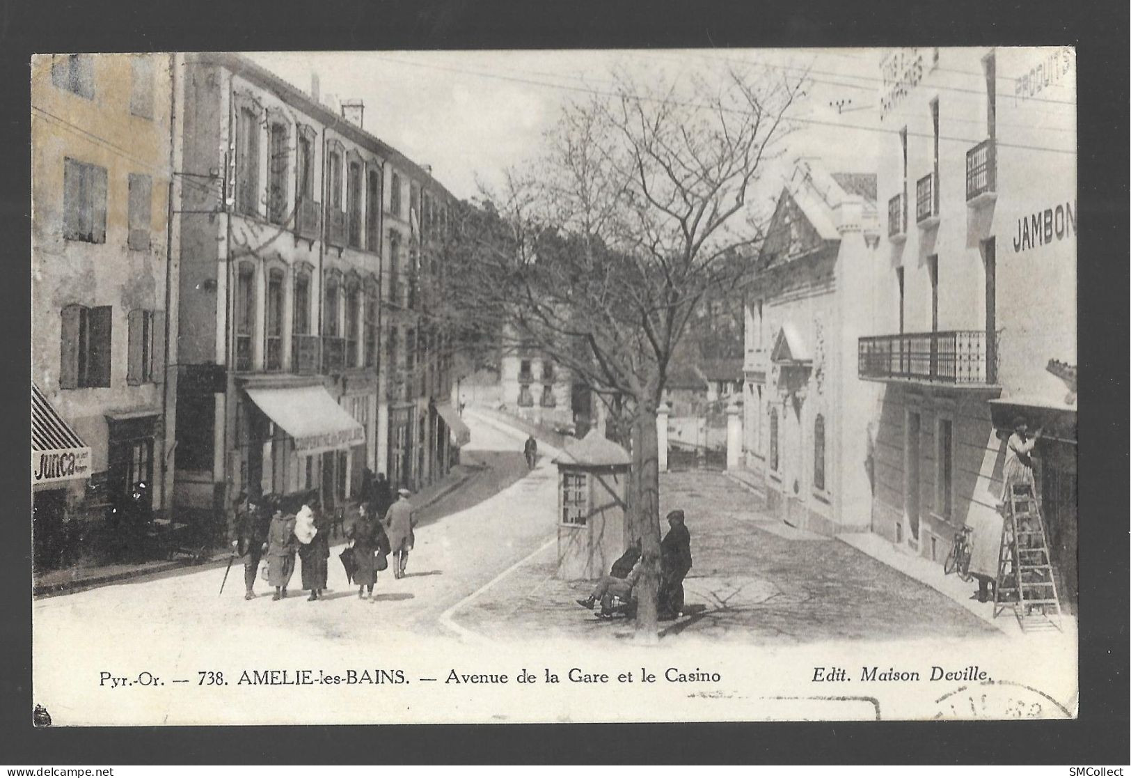 L380 - Amélie Les Bains, Avenue De La Gare Et Casino (1089) - Amélie-les-Bains-Palalda