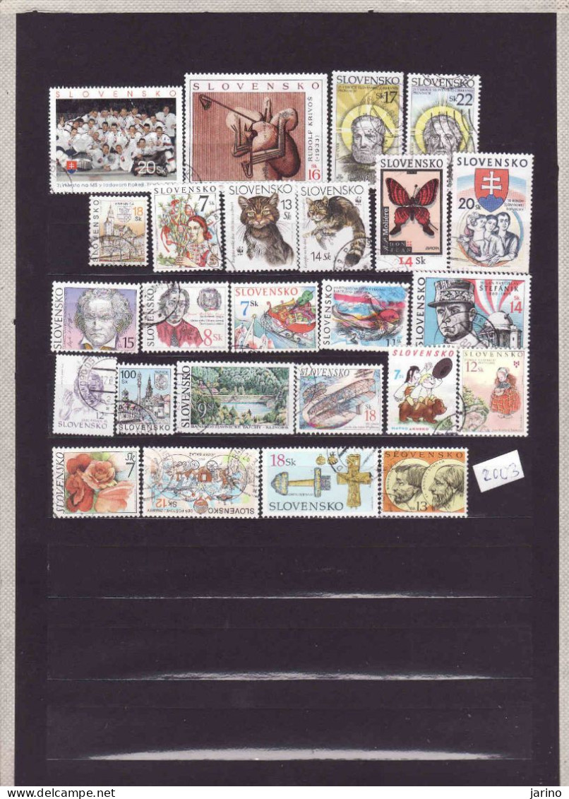 Slovakia - Slovaquie 2003, Used. I Will Complete Your Wantlist Of Czech Or Slovak Stamps According To The Michel Catalog - Usati