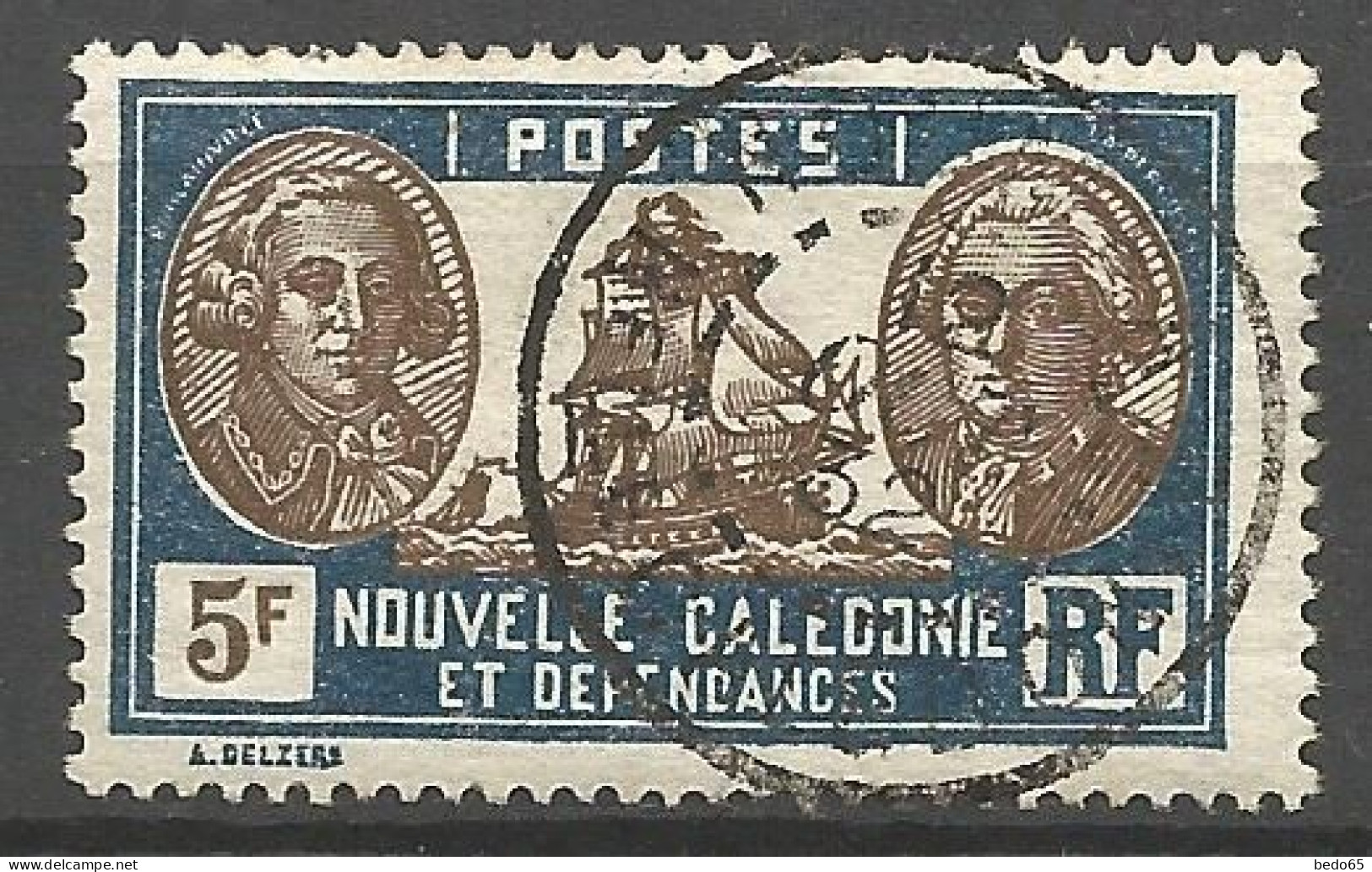 NOUVELLE-CALEDONIE N° 159 CACHET NOUMEA / Used - Used Stamps