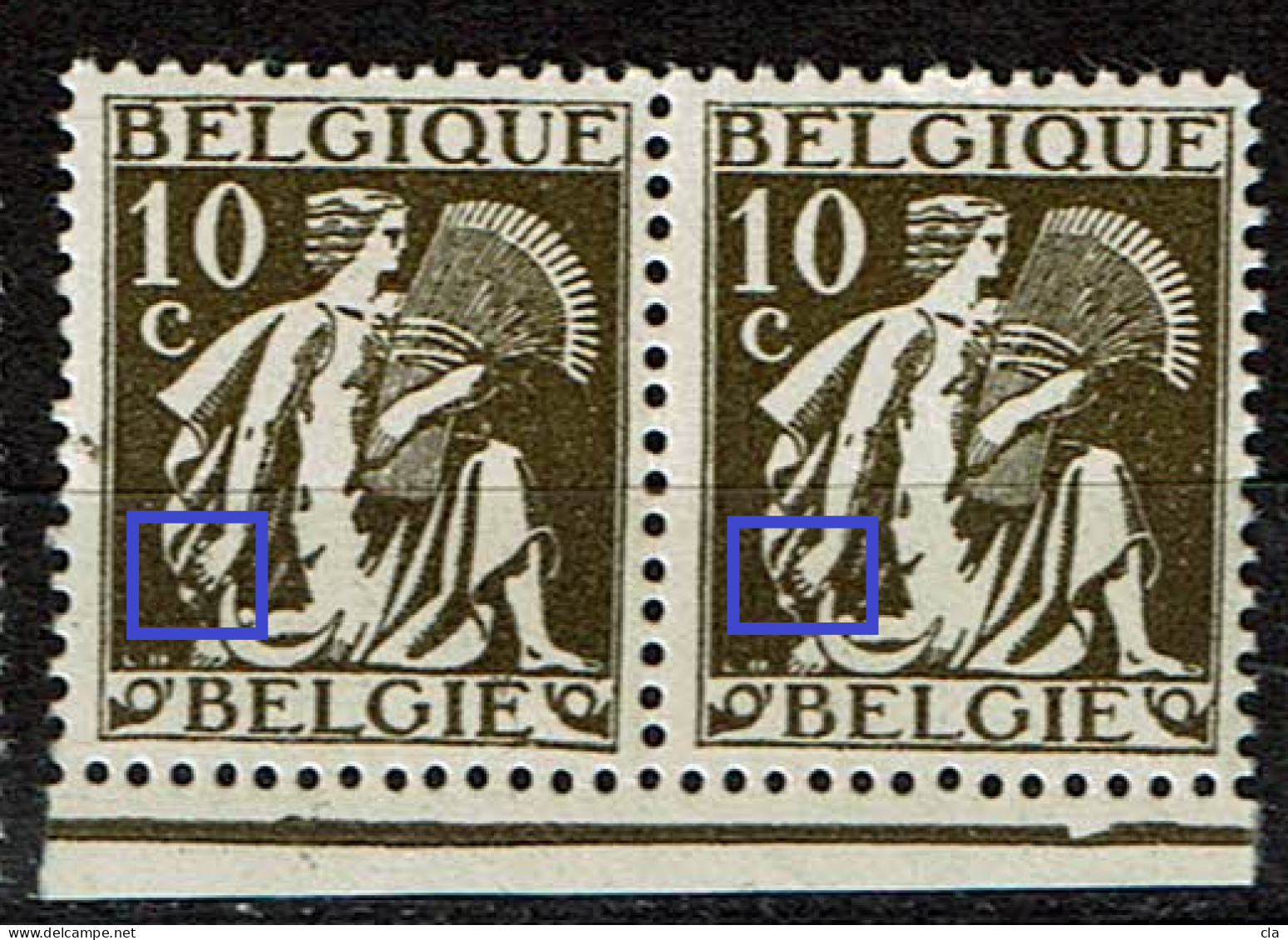 339  Paire Obl  T1  Manque Ligne Main Droite - 1931-1960