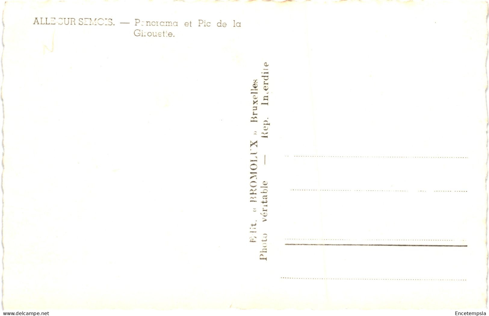 CPsM  Carte Postale Belgique  Alle Sur Semois Panorama Et Pic De La GIROUETTE   VM70254 - Vresse-sur-Semois