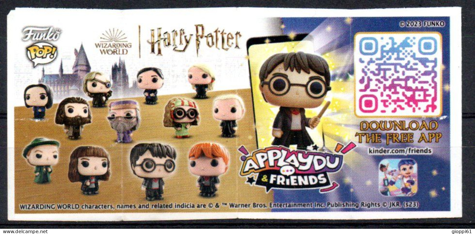 Istruzioni Kinder - Harry Potter (Fronte E Retro) - Notices