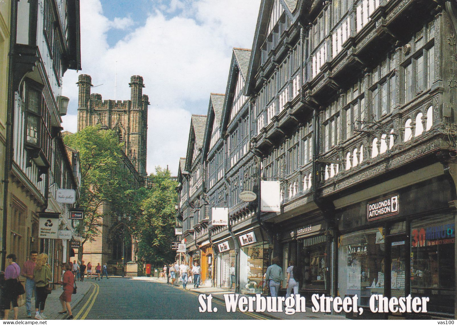 ST. WERBURGH STREET, CHESTER, TOWN, BUILDINGS, UNITED KINGDOM - Chester