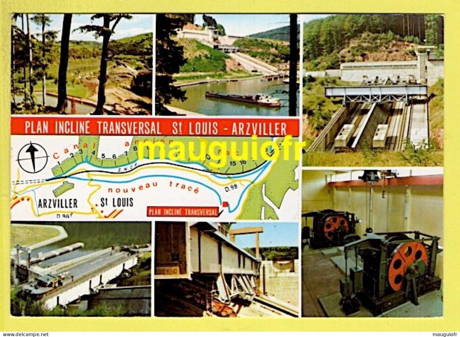 57 MOSELLE / SAINT-LOUIS - ARZWILLER / LE PLAN INCLINÉ TRANSVERSAL / DIFFERENTS ASPECTS DU LIEU / CARTE MULTIVUES - Arzviller