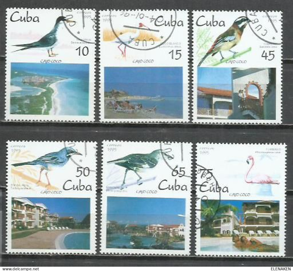 6200L- SELLOS DE CUBA SERIE COMPLETA AVES PÁJAROS 1995 Nº 3489/3494 FAUNA, ANIMALES. - Verzamelingen & Reeksen