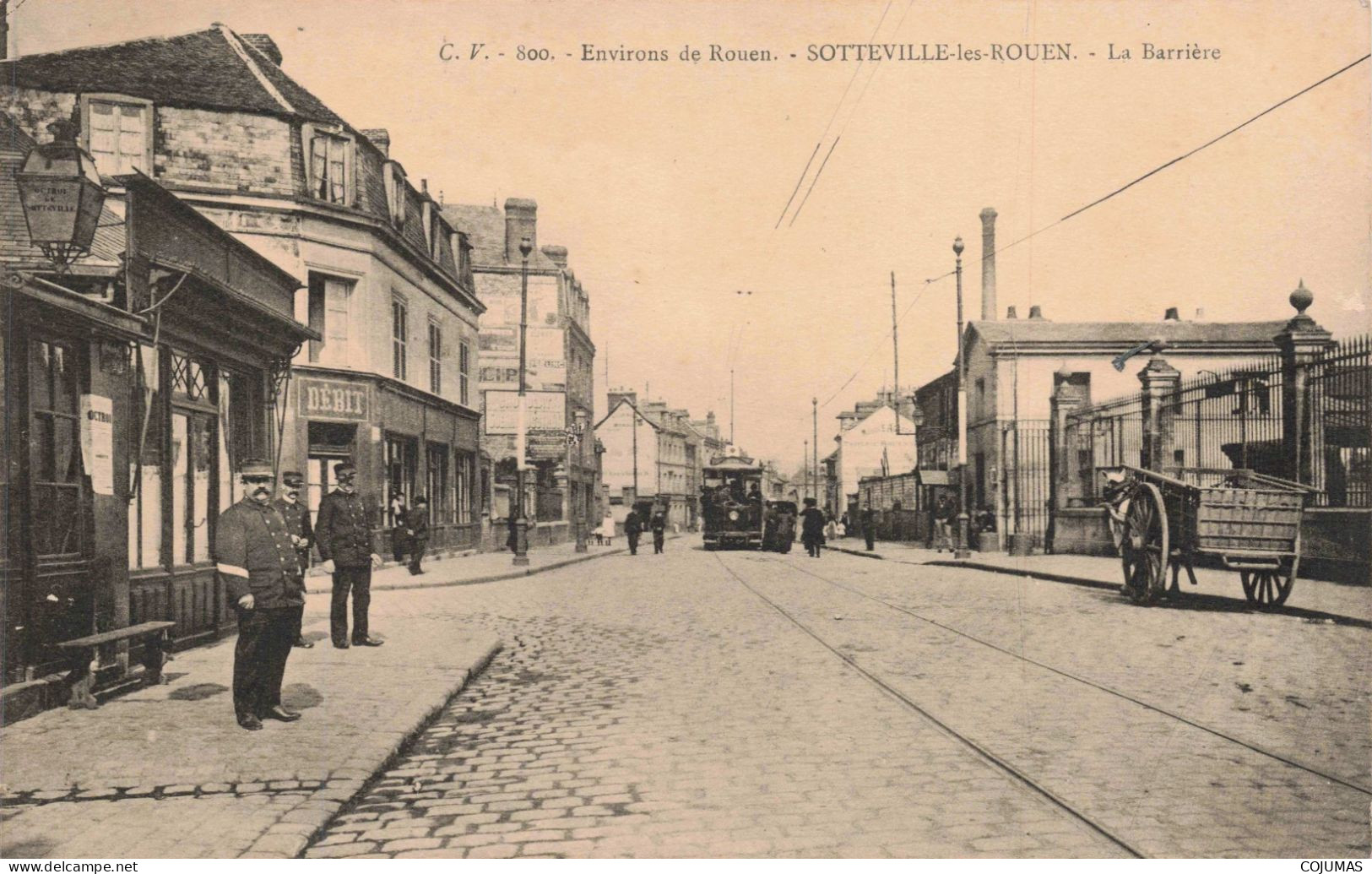 76 - SOTTEVILLE LES ROUEN - S20828 - Environs De Rouen - La Barrière - Tramway Gendarmes - Sotteville Les Rouen