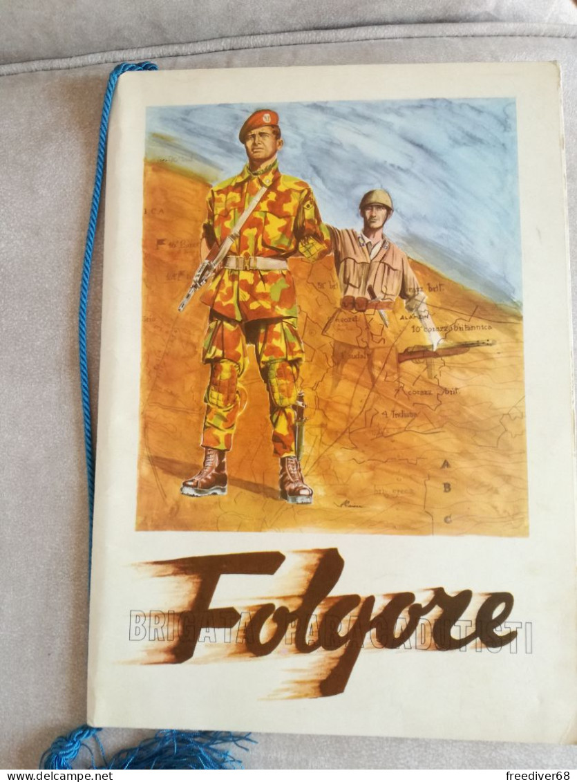 ESERCITO Brigata FOLGORE 1972 Paracadutisti Completo Parà Livorno Pisa Siena Libano Somalia Missione - Formato Grande : 1971-80