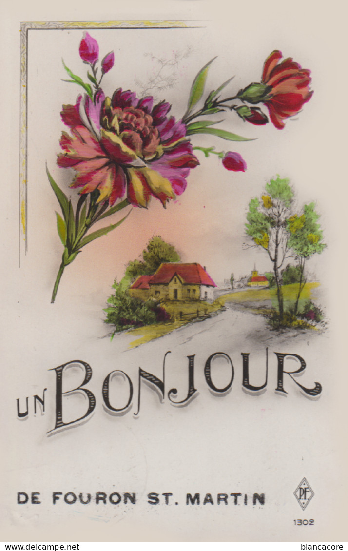 FOURONS VOEREN Bonjour De FOURON ST MARTIN Cachet Postal 1948 - Fourons - Voeren