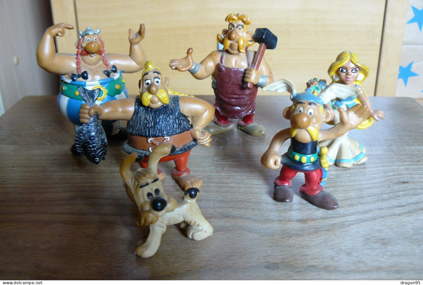 Lot De 6 Figurines Comics Spain - Dargaud - 1980 à 1991 - Goscinny - Uderzo - Figurines En Plastique