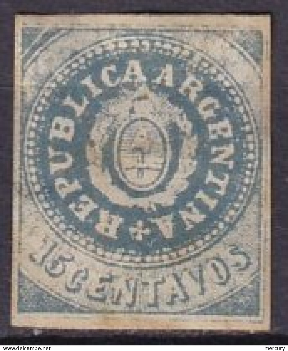 ARGENTINE - 15 C. Bleu Sans Accent Sur L'U De REPUBLICA De 1862/64 FAUX - Ongebruikt