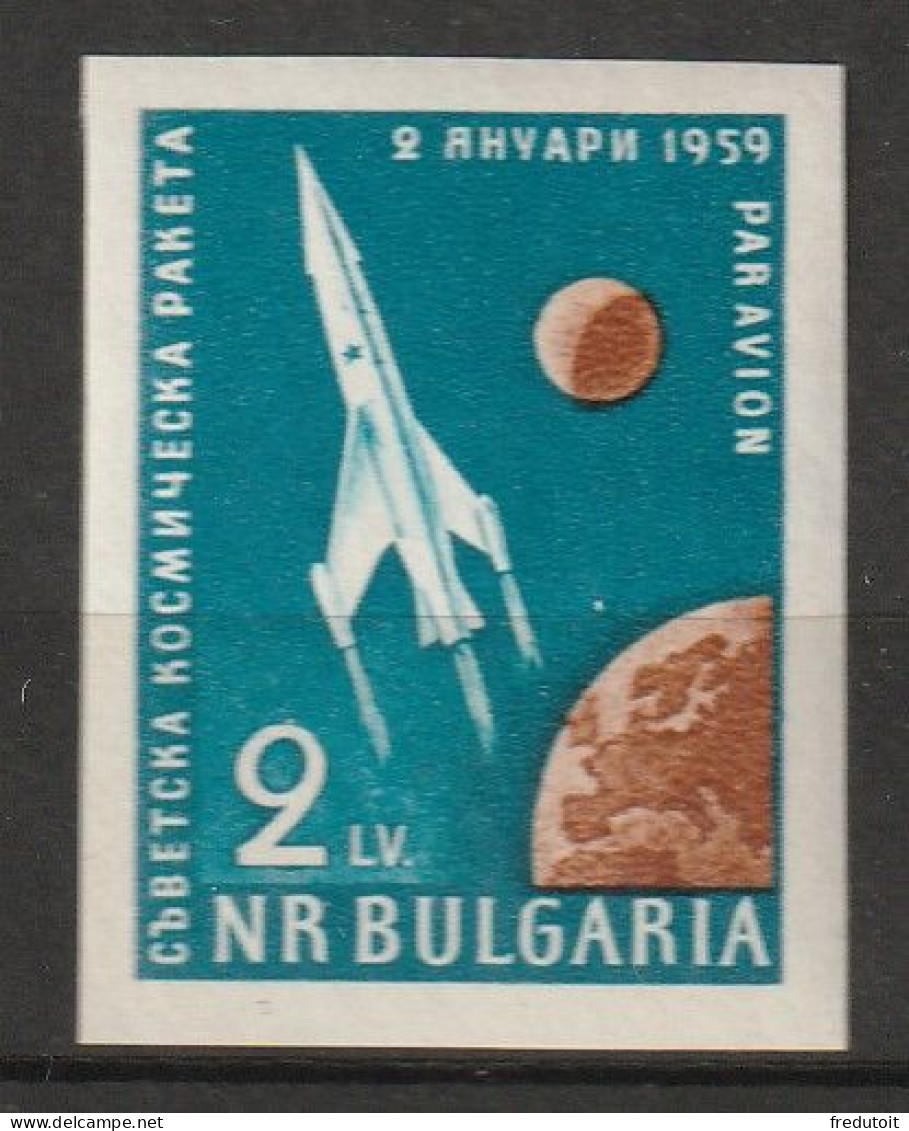 BULGARIE - Poste Aérienne N°76 ** (1959) Satellite "Solnik" - Posta Aerea