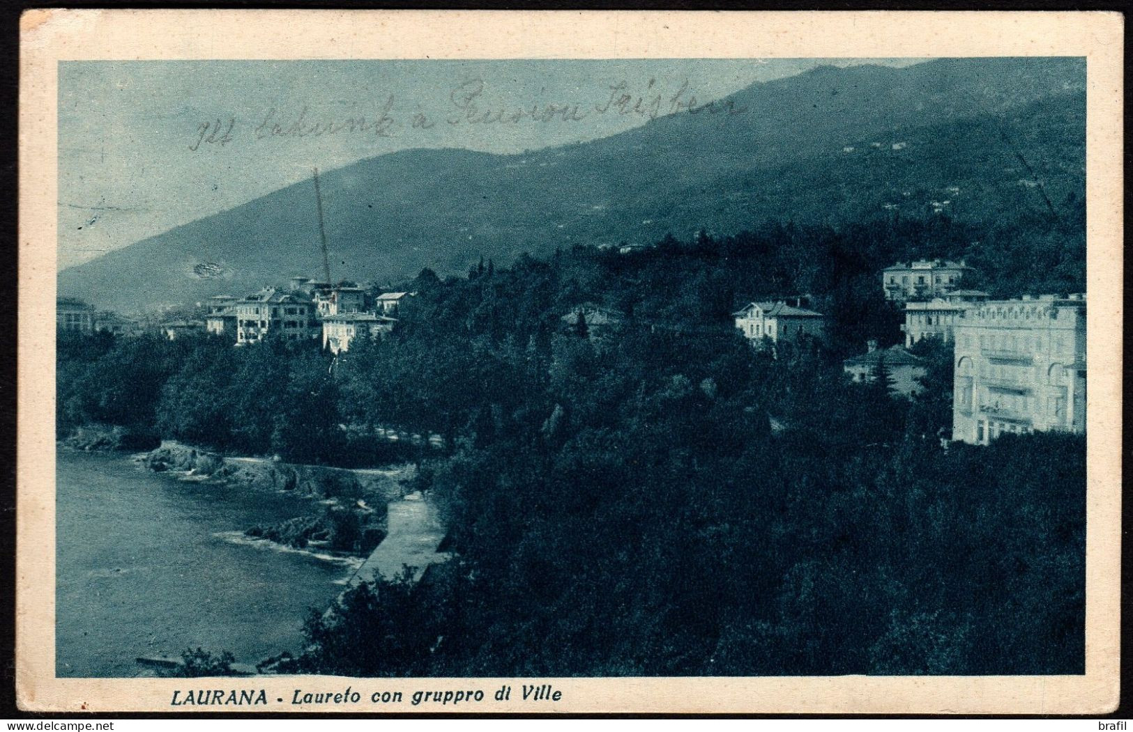 1930 Laurana Laureto Fiume, Cartolina Spedita A Budapest - Fiume & Kupa