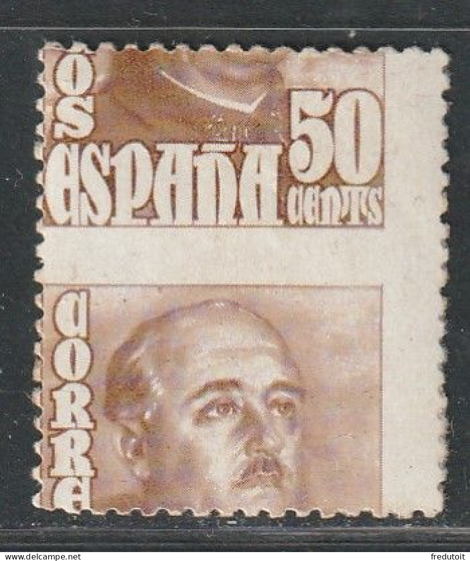 ESPAGNE - N°770 ** (1948) Franco : PIQUAGE à CHEVAL - - Varietà E Curiosità