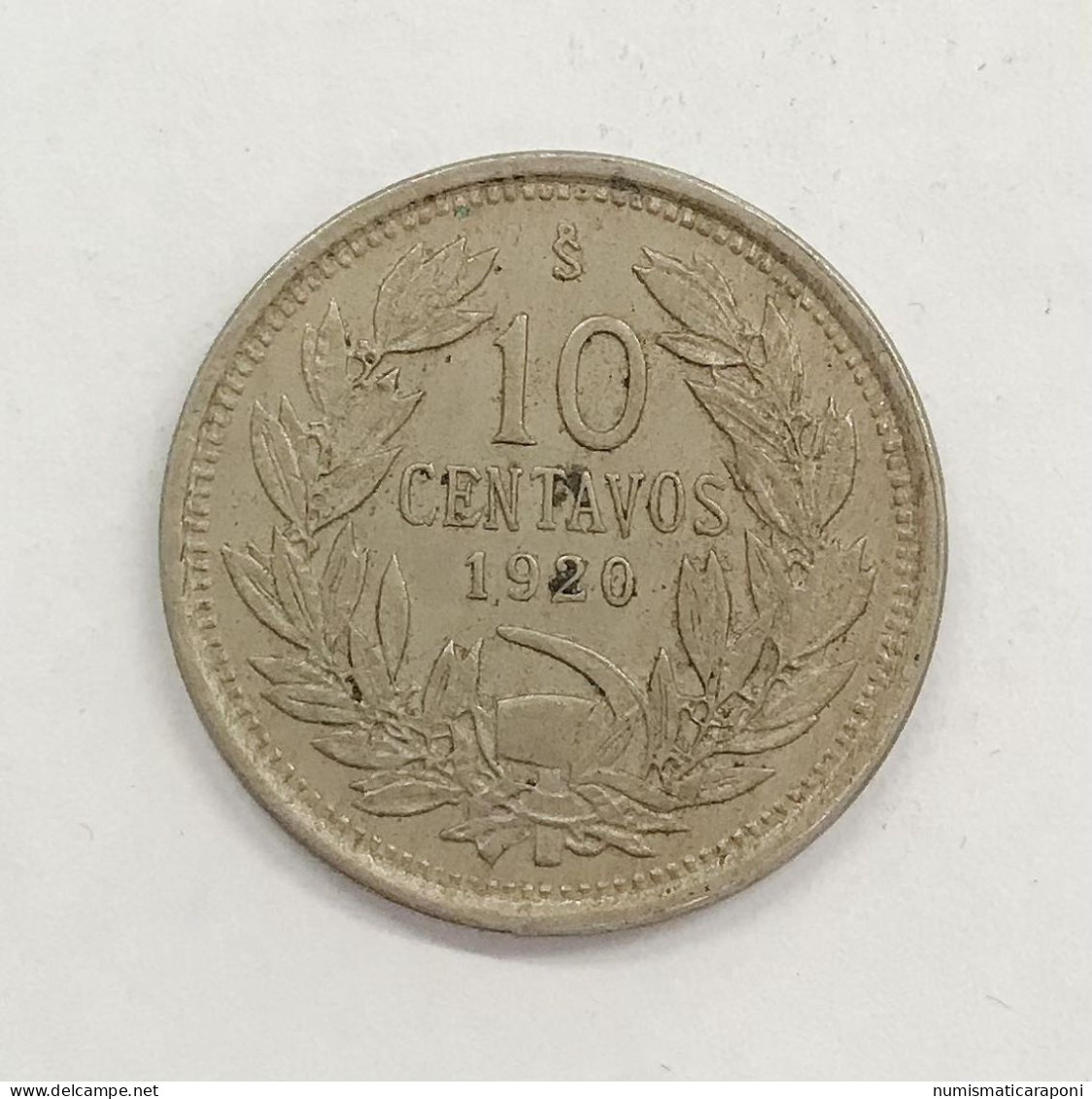 Cile Chile 10 Centavos 1920 E.1182 - Chili