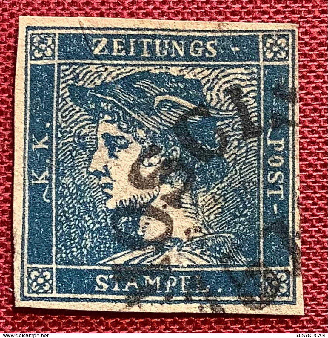 "MOSCISKA" SELTEN ! (Mostyska Galizien Polen Ukraine Lviv)Österreich Zeitungsmarke 1851 (Austria Poland Autriche Pologne - Used Stamps