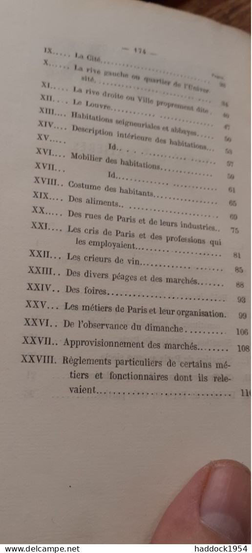 PARIS Au 13e Siècle A. SPRINGER Auguste Aubry 1860 - Parigi