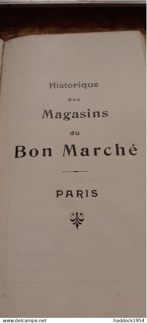 Historique Des Magasins Du Bon Marché Mame 1910 - Paris