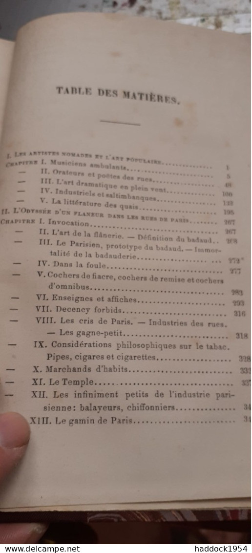 Ce Qu'on Voit Dans Les Rues De Paris VICTOR FOURNEL Dentu 1867 - Parijs