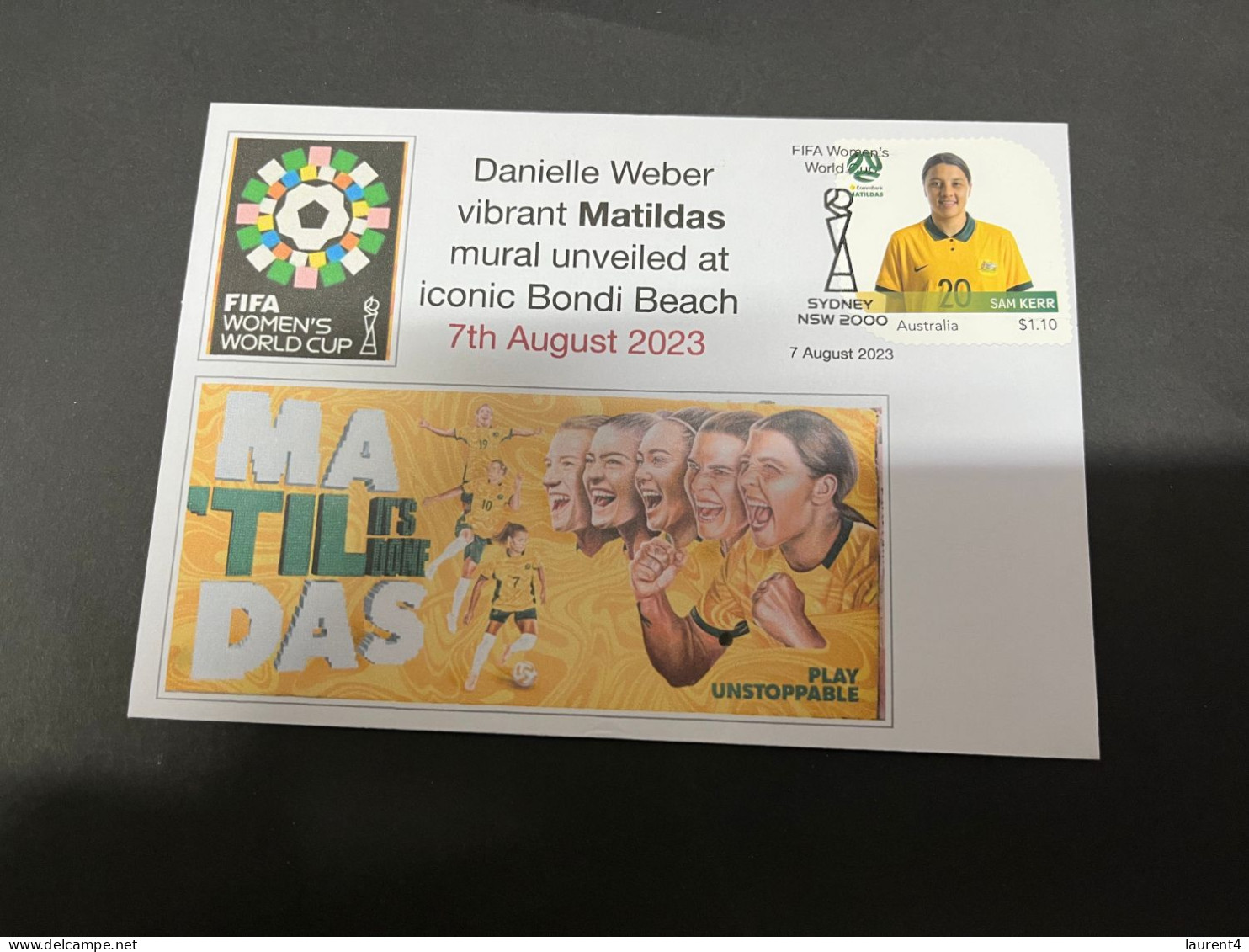 7-8-2023 (1 T 44) FIFA Women's Football World Cup - Matildas New Bondi Beach Mural Unveiled On 7 Aug. 2023 - Dollar