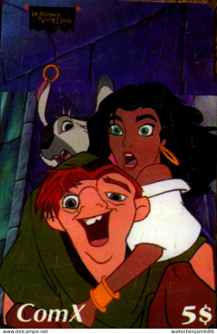 SCHEDA TELEFONICA PHONECARD U.S.A DISNEY COMX THE HUNCHBACK OF NOTRE DAME - Collections