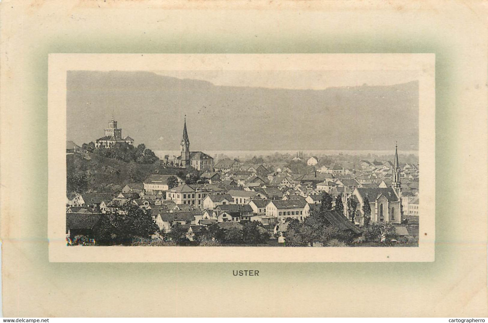 Switzerland Postcard Uster Unsitick Back Damage 1913 - Uster