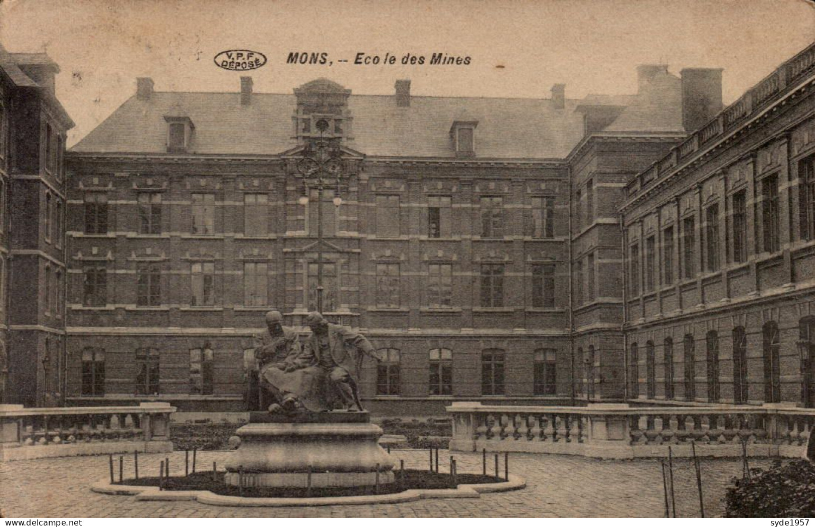 Mons - L'école Des Mines Début 1900 (V.P.F. Déposé) - Mons