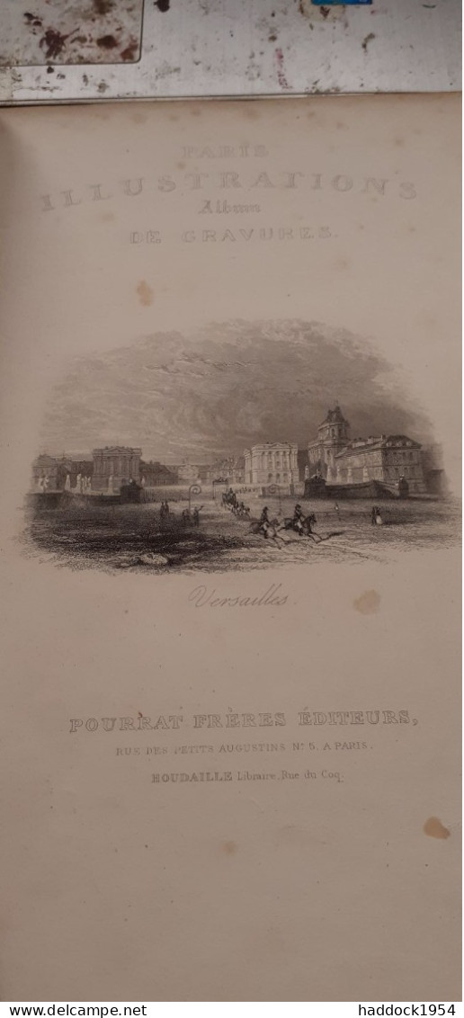 PARIS Illustrations Pourrat Frères 1838 - Paris